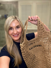 Load image into Gallery viewer, Woven bag with sun essentials
